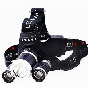 [2개구성] EDISON301 충전식 3구 헤드 용 낚시 캠핑 등산 랜턴 KWB22694