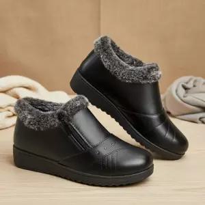 여성 겨울용 따뜻한 털내장 방한로퍼
