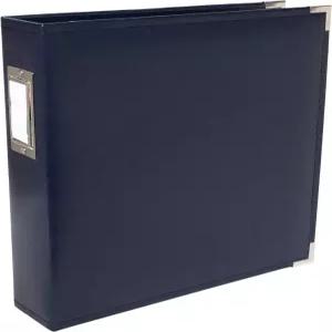 우리 R 메모리 키퍼 8.5x11 네이비 사진 앨범 메모리와 보호 부드럽고 산이 없는 인조 가죽 고급스러운