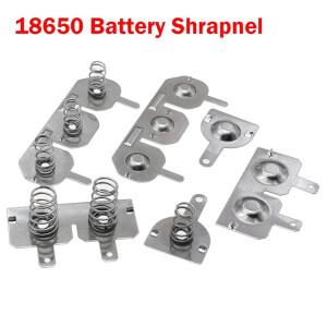 10pair 18650 배터리 팩 파편 스프링 접촉 조각 상자 양극 및 음극 단극 커넥터