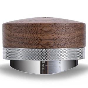 Breville 54mm 호환 커피 디스트리뷰터 깊이조절형 월넛핸들