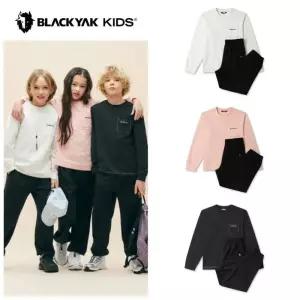 [백화점 홈쇼핑 정품] 블랙야크 BLACKYAK 키즈 봄철 추천하는 아동 긴팔티셔츠 바지 상하의세트