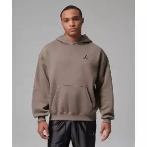 매장정품 나이키 NIKE 조던 브루클린 플리스 오버사이즈 풀오버 후디 M - 올리브 그레이:블랙 IB7235-040 1