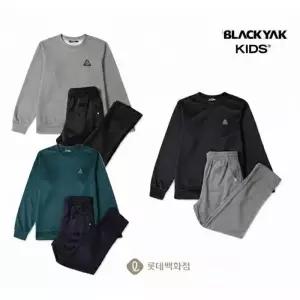 [백화점 홈쇼핑 정품] 블랙야크 BLACKYAK 키즈 [블랙야크 BLACKYAK키즈] O빌레이니트맨투맨세트 1BKSEFU904