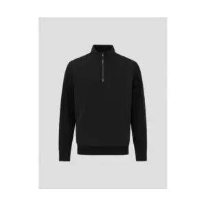 매장정품 빈폴 BEANPOLE GOLF 남성 우븐 리드 니트 반집업 - 블랙 BJ5X51B185 660382