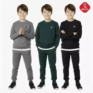 [백화점 홈쇼핑 정품] 블랙야크 BLACKYAK 키즈 피버기모 맨투맨바지세트 1BKSEWU004MA