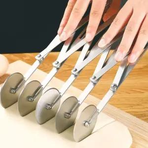 반죽칼 스텐 반죽휠 수동 반죽 도구 피자 커터 제빵 제과 주방 롤링커터