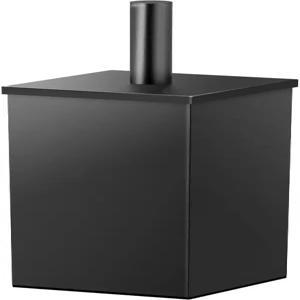 Gatco 1488MX 우아한 사각 변기 브러시 홀더 매트 블랙