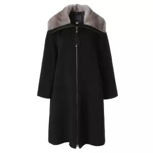 마담포라 밍크 윙카라 알파카 혼용 울 코트MB4OC601A 3105154