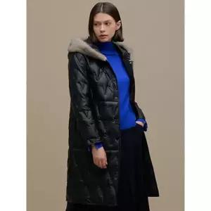 리오벨 밍크 카라 핫 멜트 후드 다운 쟈켓 390350