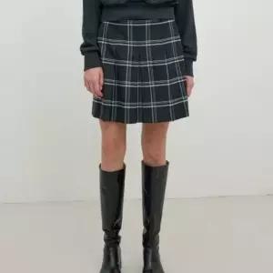 [백화점 홈쇼핑 정품] 올리브데올리브 옵션벨트 체크플리츠 미니스커트 OW5AS859