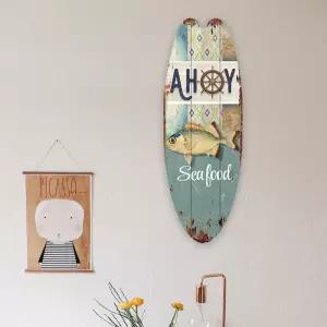 보드 클래시 우드 인테리어 장식 서핑 식스미 빈티지