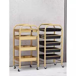 웨건 롯드츄레이 미용실 커트 스텐 가위 정리대 이동식 선반