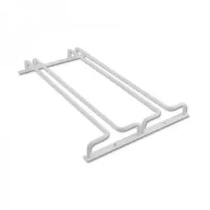 2단 알루미늄 와인잔걸이 450mm 화이트