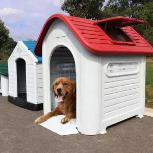 대형견사 발코니 플라스틱 특대형 하우스 대형 개집 조립식 야외견사 중형견