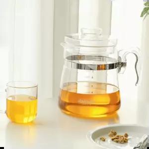 내열유리주전자 Boiling 내열유리 직화 주전자 손잡이 티포트 3size