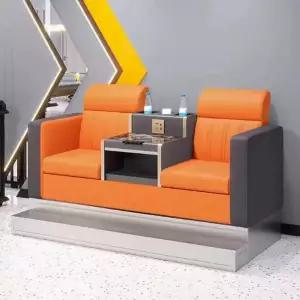 당구장 의자 소파 테이블 포켓볼 체어 2인-블랙 관람석 다기능 볼링장 01. 커