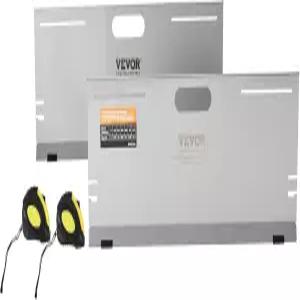 VEVOR 휠 정렬 도구 2팩 토 플레이트 스테인리스 스틸 각도 측정 막대 4개 및 마그네틱 슬롯 테이프 변환