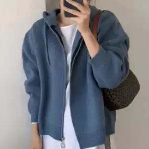 여성 후드 간절기 니트 지퍼 루즈핏 집업 겨울 가을 봄 가디건 무지