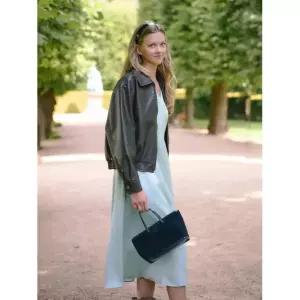 ㅇ매장정품ㅇ LANGNLU NOTTINGHILL Wing Faux Leather Bomber(노팅힐)_DARK BROWN LL2512LE001VDBFR 102910