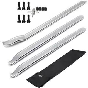 Dr.Roc 3 x 19.5 인치 스트레이트 및 커브 타이어 언 레버 TR413 밸브 스템 세트 공구 모터사이클 더트