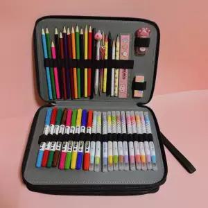 신학기 대용량 색연필 파우치 200홀 필통 미술 화방 화구 가방 수납