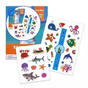 쌍문상회 바다생물 물고기 상어 고래 어린이 타투스티커
