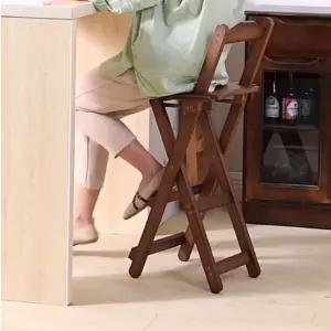 원목 홈바의자 우드 접이식 빠 바 체어 아일랜드 가정용 식탁 등받이 스툴