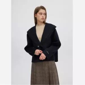 올리브데올리브 니트 트리밍 숄카라 핸드메이드 코트 OW4WHA07 972542