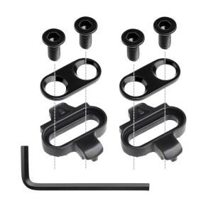 지그딥텍 자전거 클리츠, 시마노 MTB SPD SM-SH51&룩 X-트랙 페달, 실내 자전거, 스피닝 및 산악 자전거용 내구성이 뛰어난 크롬-몰리브덴 스틸, 앨런 렌치 포함