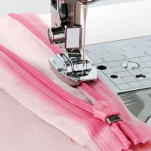 실버 그레이 보이지 않는 지퍼 발 -  부착  고정밀  Singer  Brother  Janome  Babylock과 호환 가능