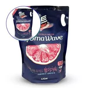 쌍문상회 세탁기세제 LION 때가 쏙 비트 아로마 웨이브 시트러스 일반 드럼 겸용 액체 리필 2L