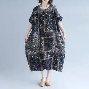 빅사이즈사랑해요 J707L407 가든패턴항아리원피스 NT (17230089A)