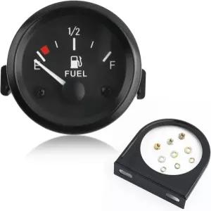 2인치 12V 연료 게이지 키트(너트/브래킷 포함) 240-33옴 보트 게이지(E-1/2-F 포인터 대시 탱크 레벨
