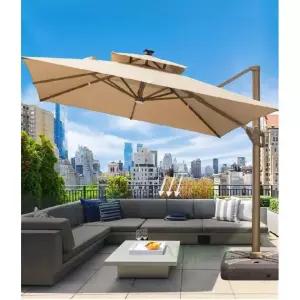 횡단보도그늘막 우산형 사각 캠핑 펜션 야외 옥상 감성 카페