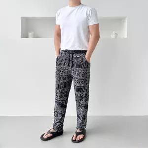 비욘드라이프 남자 까실이 지퍼포켓 9부 일자바지 1002139