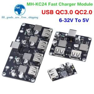 TZT USB QC3.0 DC-DC 벅 컨버터 충전 스텝 다운 모듈 6-32V 9V 12V 24V-고속 회로 기판 5V