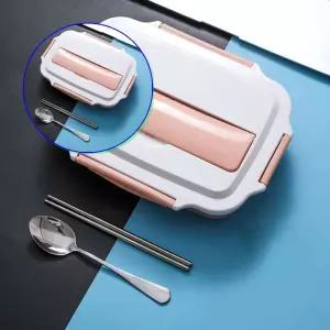 쌍문상회 pp식판 학교도시락 해피런치 수저통 4구 직장인 혼밥식기