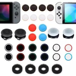 FPS 엄지손가락 그립 세트 닌텐도 스위치OLED라이트용 스위치 조이스틱 캡 실리콘 아날로그 스틱 스위치용