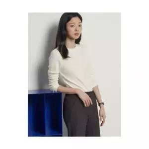 매장정품 빈폴 BEANPOLE LADIES [Essential] 골지 긴소매 티셔츠 아이보리 (BF5X41E010) BF5X41E010 664232