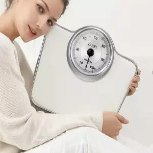 아날로그 기계식 정밀 바늘 눈금 하얀색 클래식 빈티지 체중계 디자인 몸무게