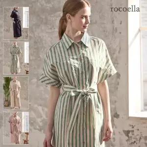로코엘라 카넬 소프트워싱 코튼 100 스트라이프 원피스1185240