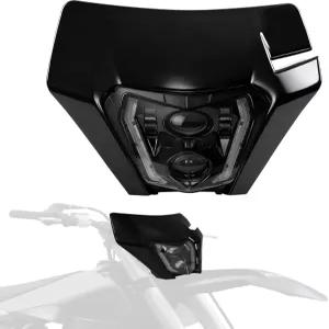 JFG 레이싱 더트 바이크 헤드라이트 LED 대부분의 피트 모터사이클 엔듀로 ATV CR CRF XR YZ XF XCF EXC KX