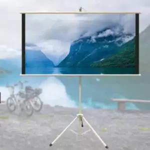 이동식 족자 스크린 거치대 삼각대 세트 와이드 80형