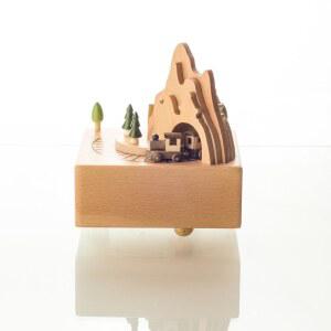 원목 우드 오르골 회전목마오르골 움직이는 발래리나 다꾸 card DIY