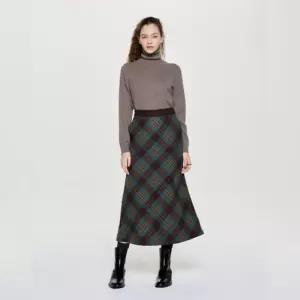 백화점 헤지스 레이디스 25체크 롱 스커트 HK5D103