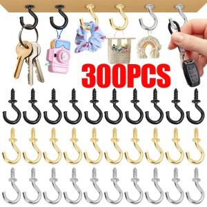 미니 소형 셀프 태핑 나사 후크 다용도 걸이식 식물 머그잔 아트 장식 정원 도구 300 50 개