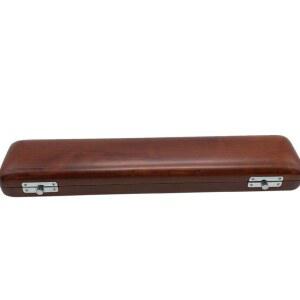 하드 가죽 하드케이스 원목 플룻 케이스 가방 16홀