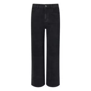 백화점 헤지스 레이디스 기모 데님 팬츠 다크그레이 HSPA5D983