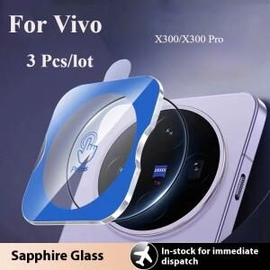Vivo X300 Pro/X300 카메라 렌즈 보호기 케이스용 3개 후면 유리 필름 커버
